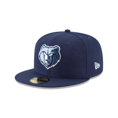 Blue Memphis Grizzlies Hat - New Era NBA Wool Standard 59FIFTY Fitted Caps USA2165843